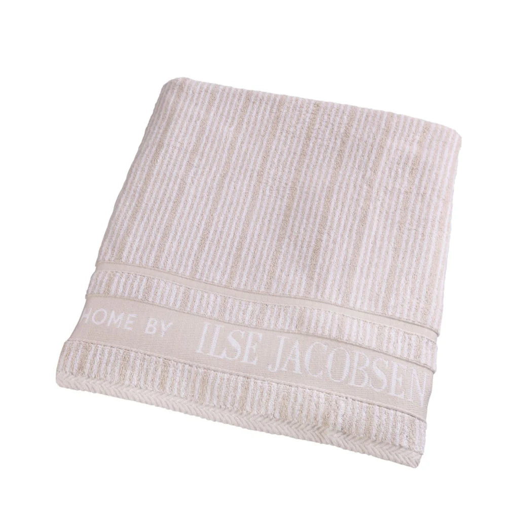 Handtuch 70×140 cm – Sand/Beige gestreift