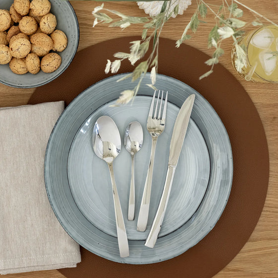 Wendbares Tischset Ø38 cm Braun/Schwarz