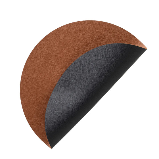 Wendbares Tischset Ø38 cm Braun/Schwarz