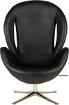 Champion Drehstuhl Leder Schwarz