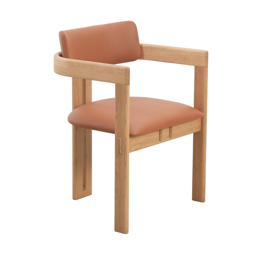 Osaka Esszimmerstuhl mit Armlehnen - Leder