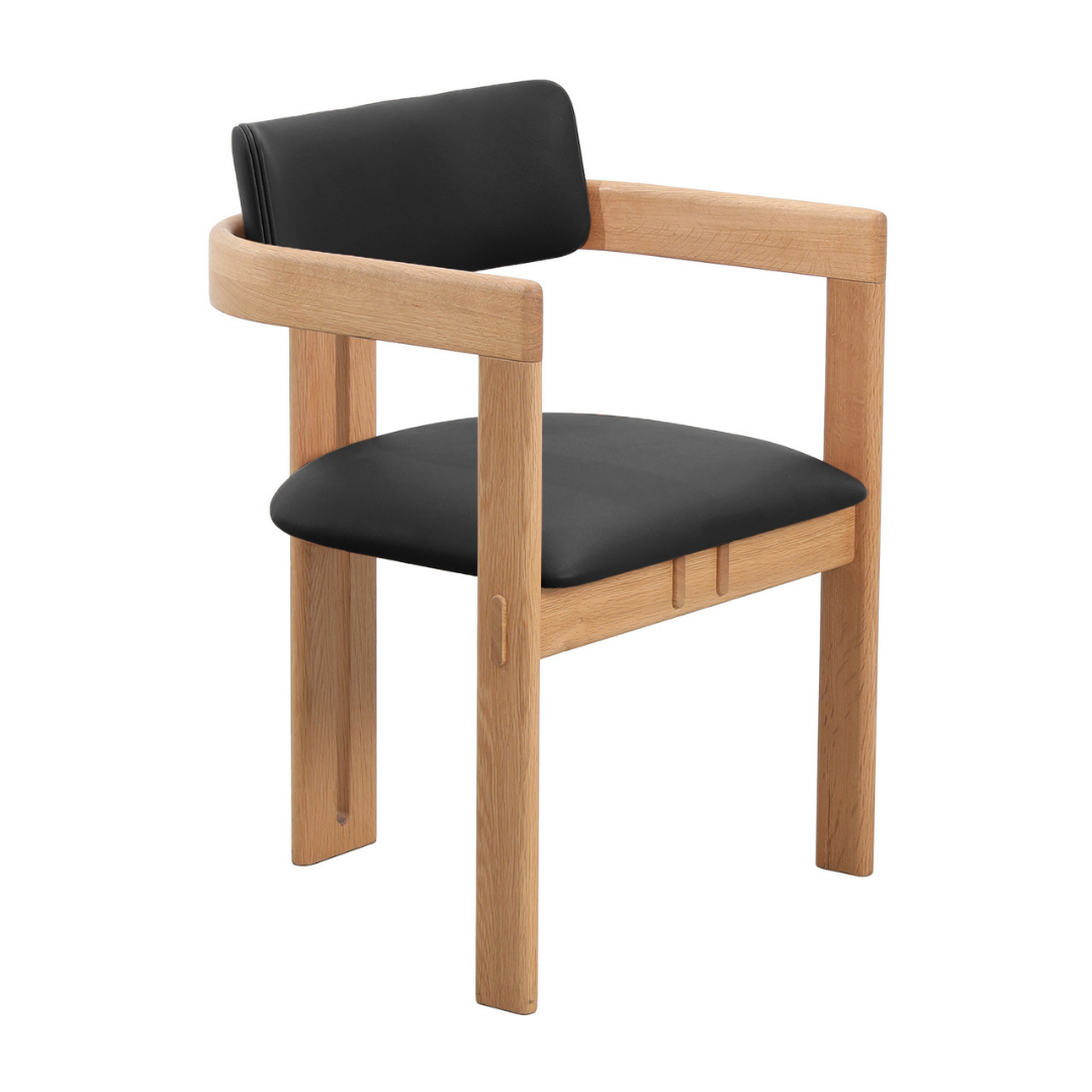 Osaka Esszimmerstuhl mit Armlehnen - Leder