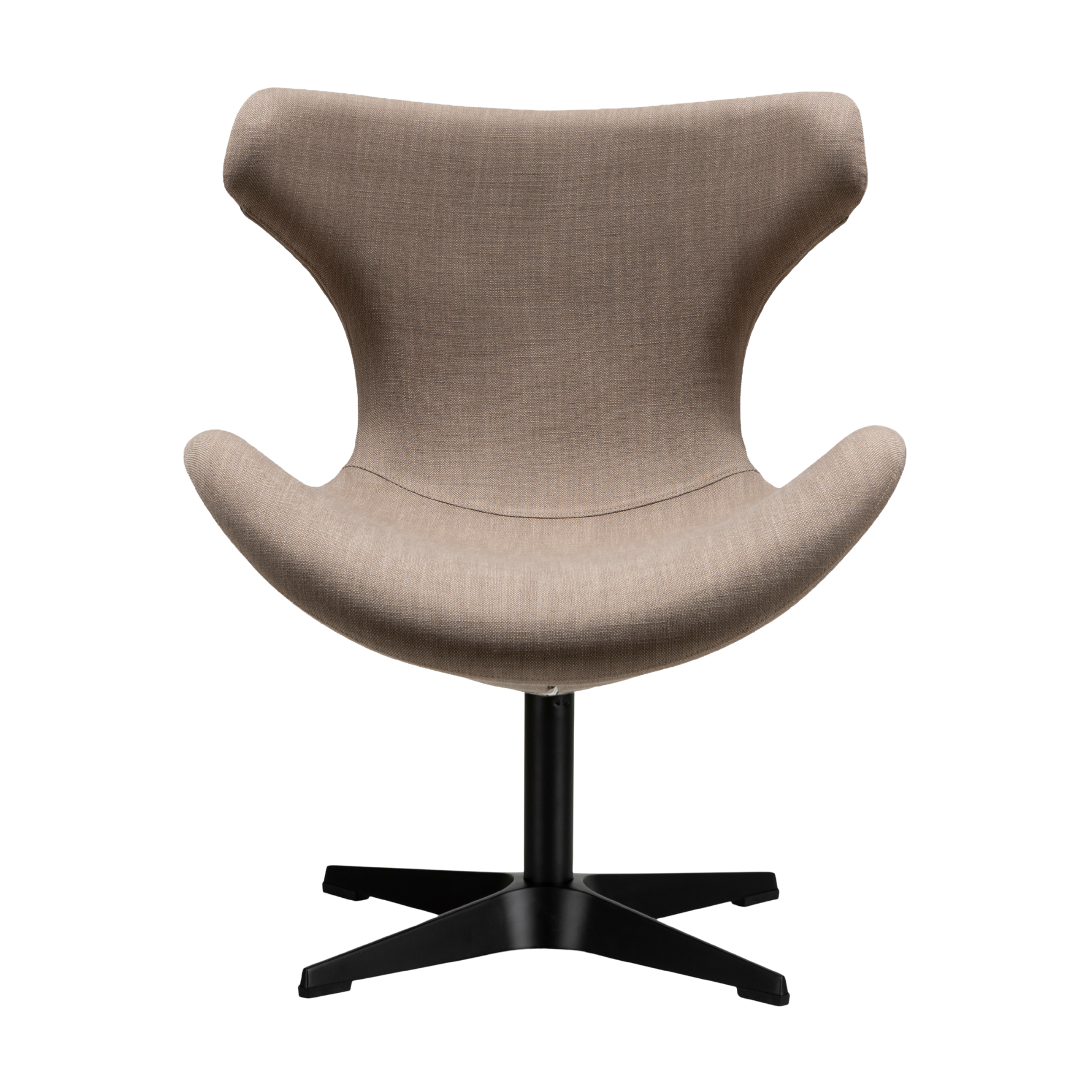 Kato Lounge-Sessel al, Stoff - schwarzem Drehfuß