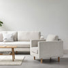 Stapleton 3er Sofa Weiß