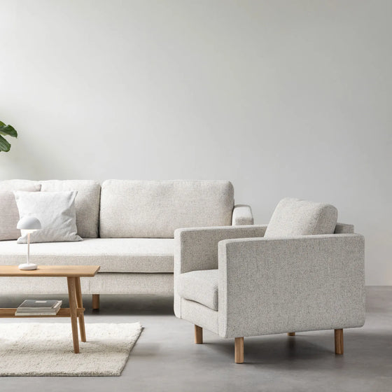 Stapleton 3er Sofa Weiß
