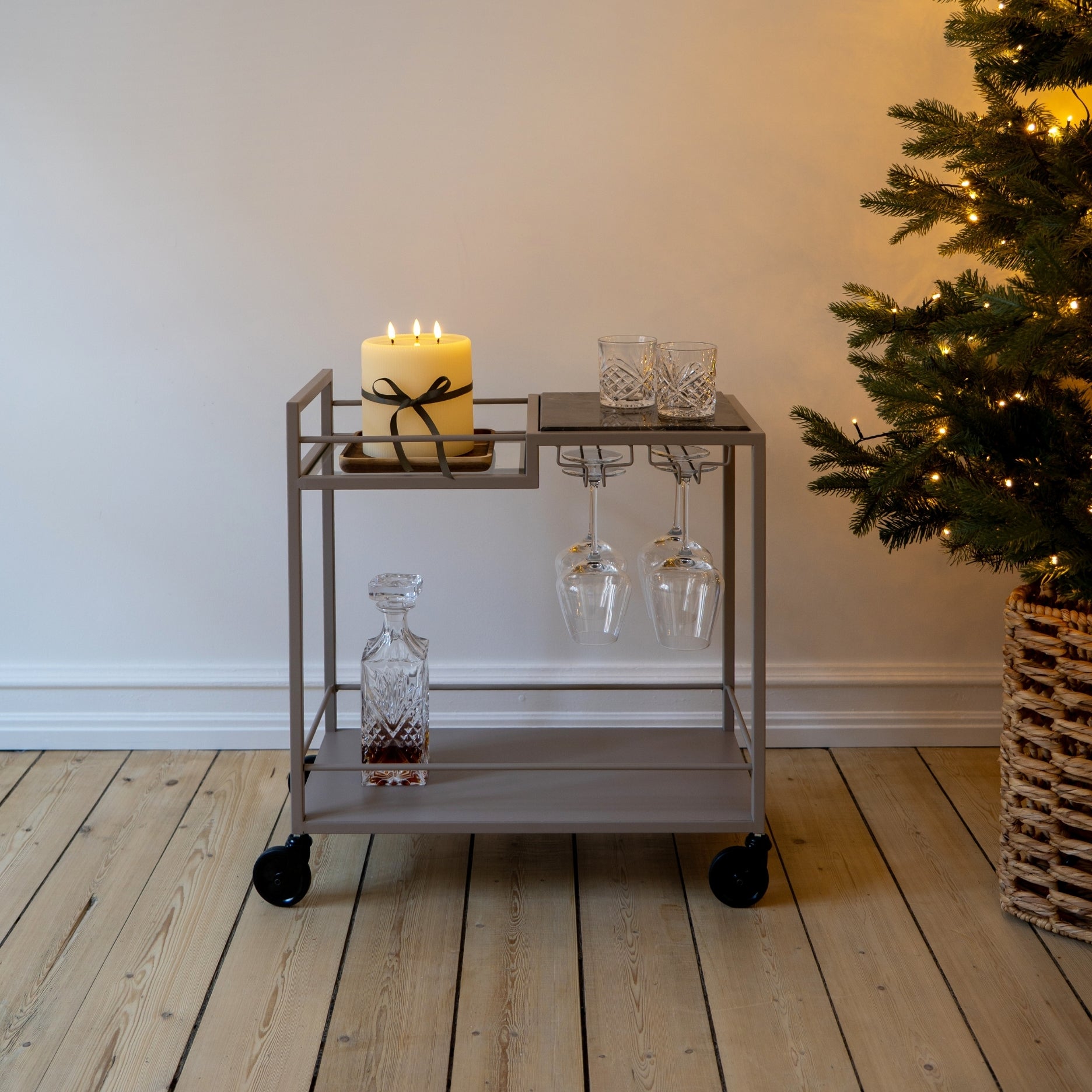 Mason II Servierwagen MINI – hellbraun