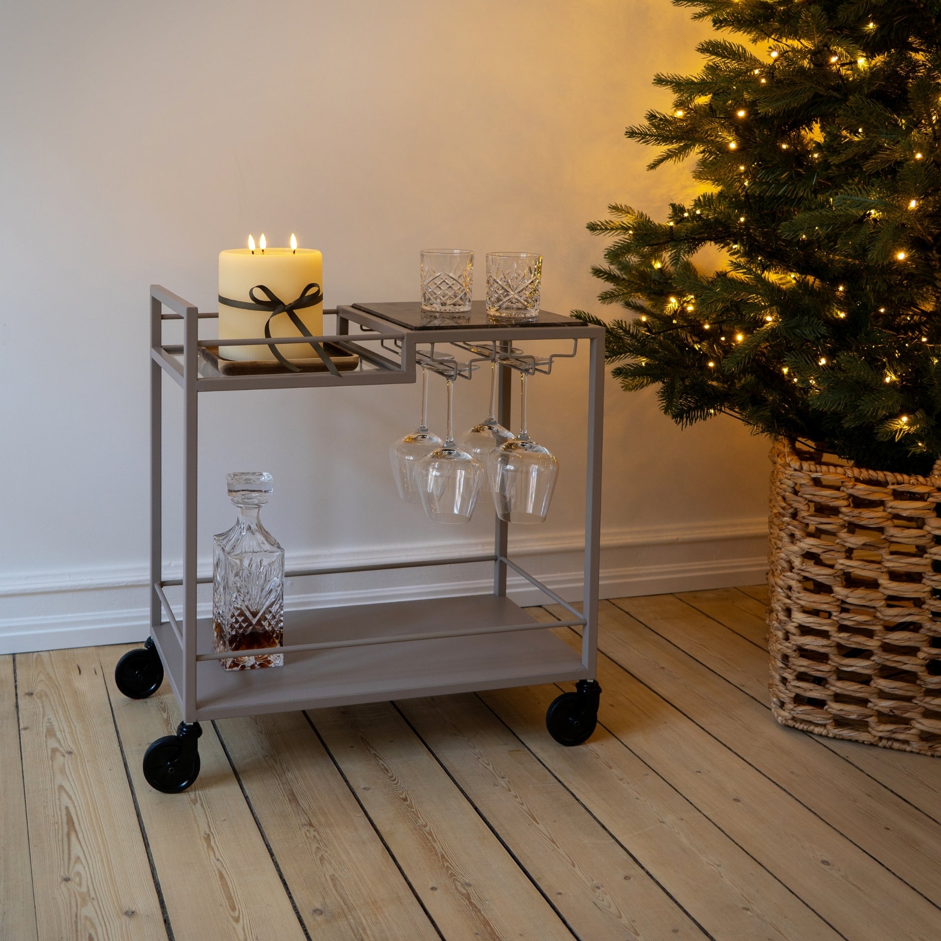 Mason II Servierwagen MINI – hellbraun