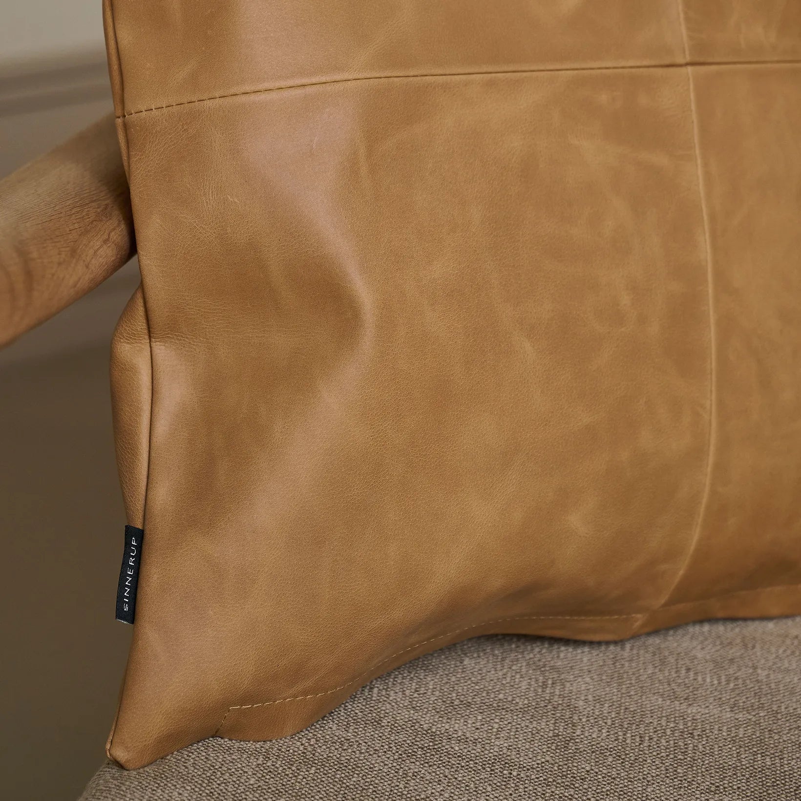 Leder Kissen 45x45 cm