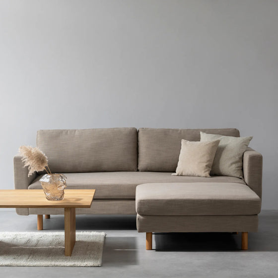 Stapleton 3er Sofa Hellbraun