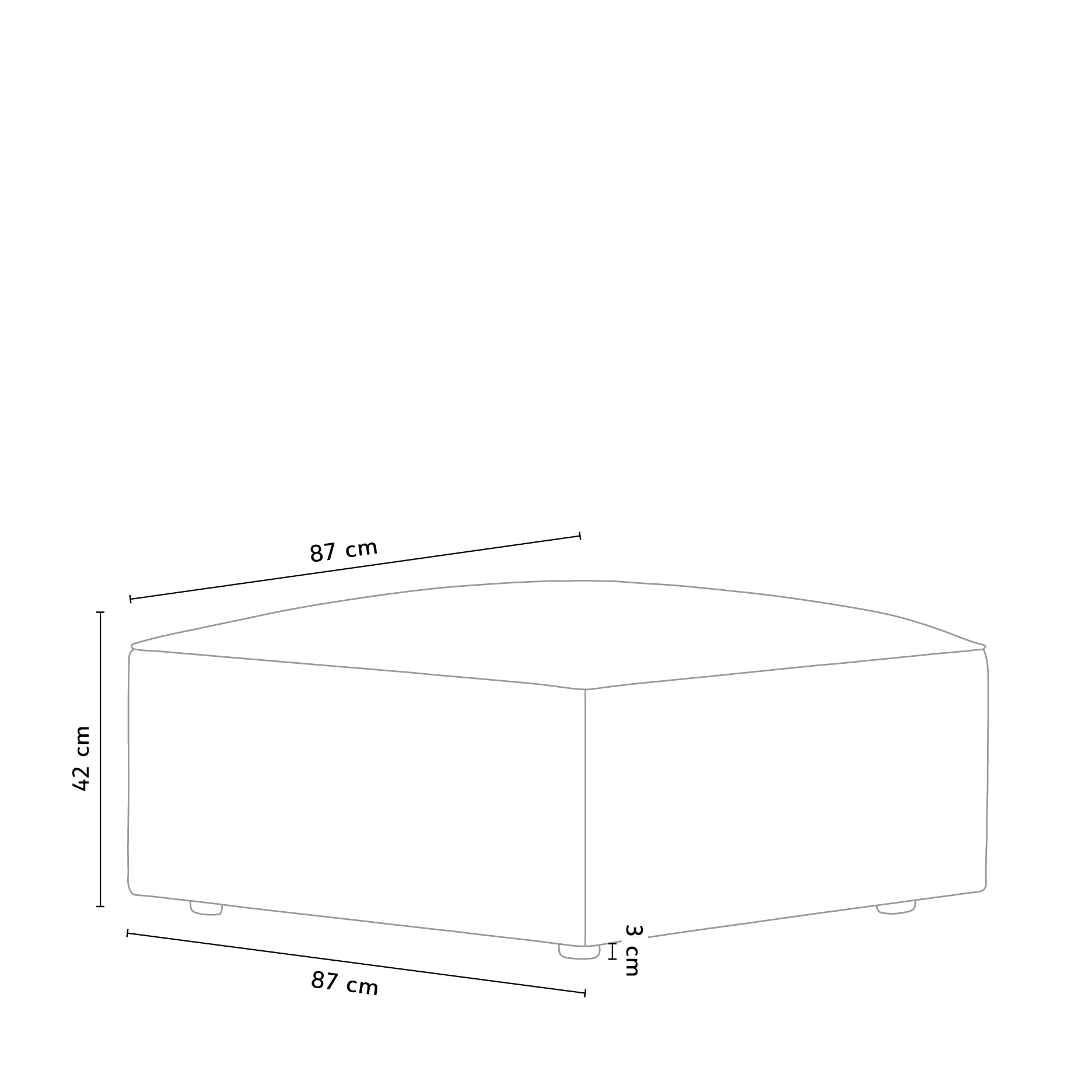 Adelaide II (XL) Hocker