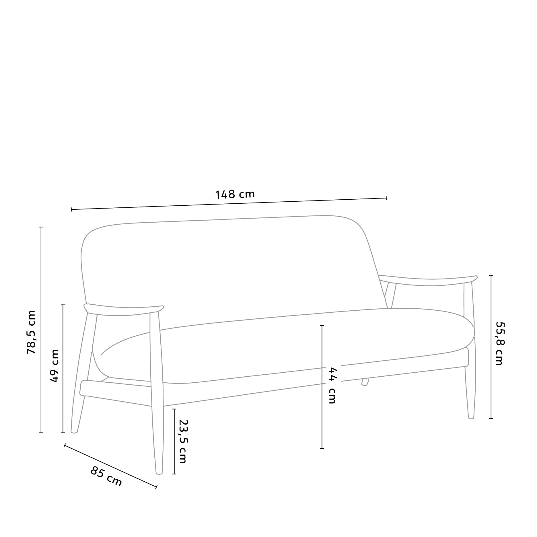 Korobi 2-Sitzer Sofa