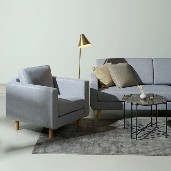 Stapleton Lounge-Sessel Hellgrau