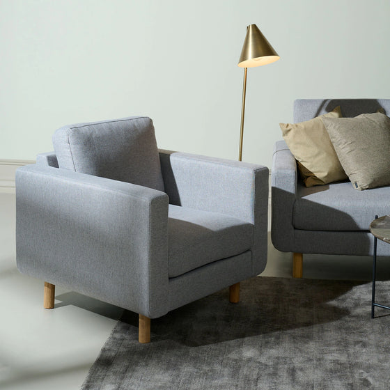 Stapleton Lounge-Sessel Hellgrau