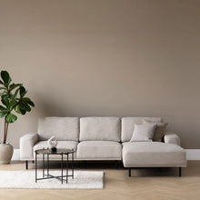  Brooklyn Sofa mit Chaiselongue Latte (rechts)